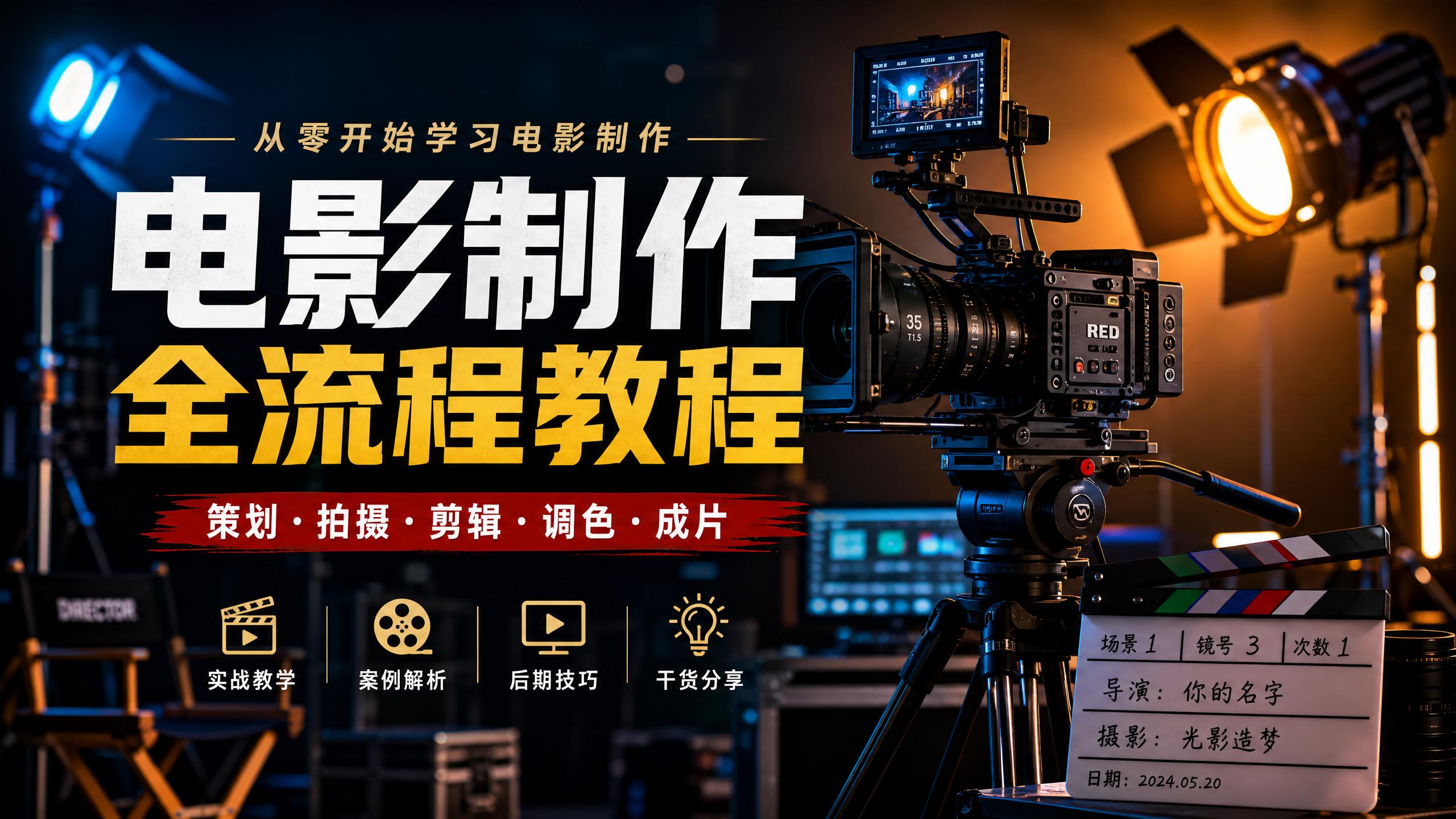 偷拍电影制作全流程视频教程